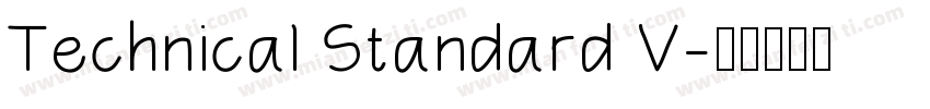 Technical Standard V字体转换